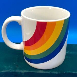 Vintage FTD made in Korea Ceramic Rainbow Pride Coffee Mug